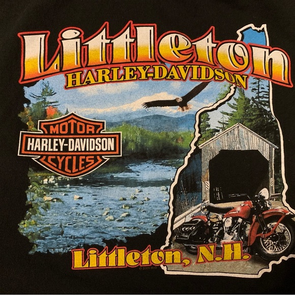 Harley-Davidson 2005 “Live Hard Live Fast” Littleton” tee - Picture 4 of 6